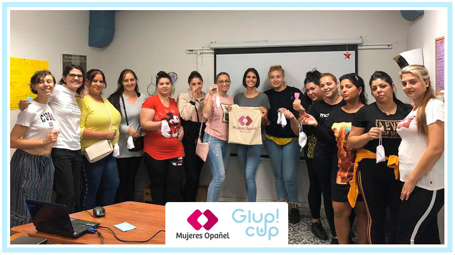 donación copa menstrual GlupCup