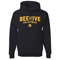 Beehive Collectibles Black Hooded Sweatshirt - Varsity (Block Letters)