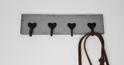 Key Rack, Valentines Day Gift for Him, Key Holders, Heart Decor Valentine Decor A Rustic Feeling