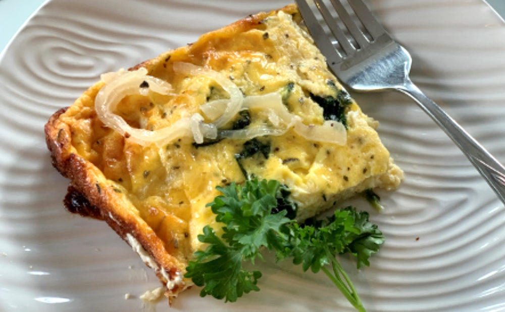 3-Cheese Crustless Quiche | Temp-tations LLC