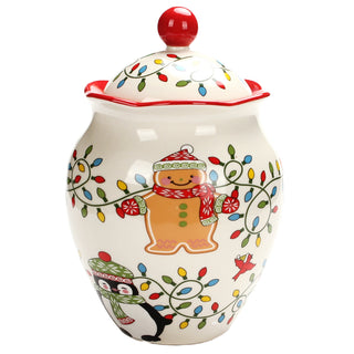 Only 22.36 usd for Footed Christmas Cookie Jar Online at the Shop