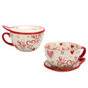 22 oz Soup Mugs with Lid-its, Set of 2-Romance