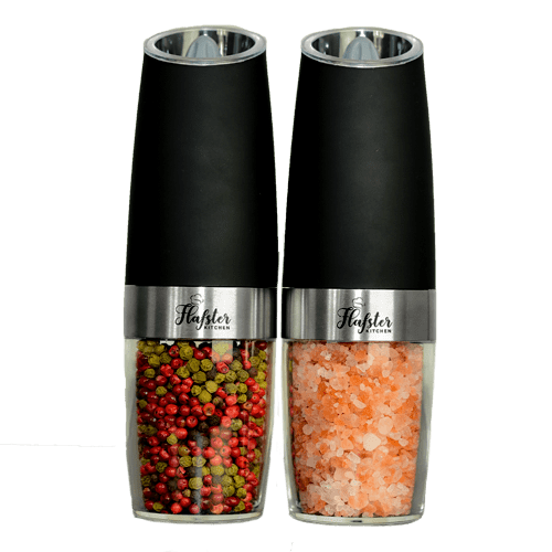 Gravity electric salt and pepper set Flafster Kitchen - Best Gravity electric  grinders set 