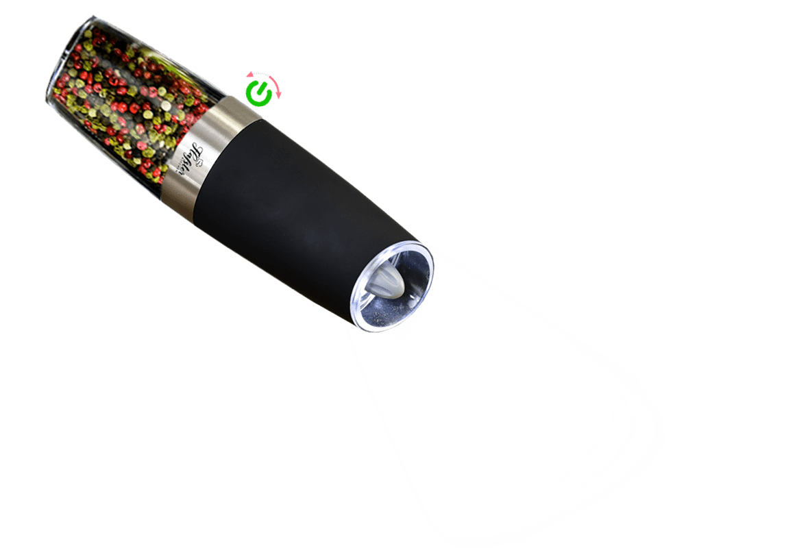  Fsdifly Gravity Electric Salt and Pepper Grinder Set