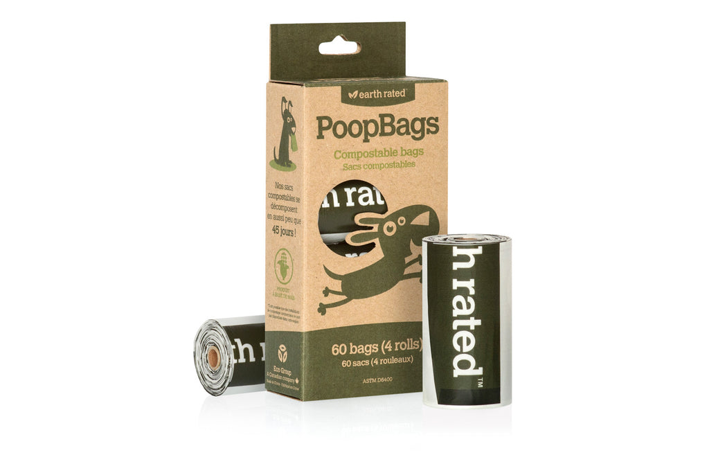 Earth Rated Poop Bags Refill Pack 8 Rolls Dog Supply  Le Pup Pet Supplies  and Grooming