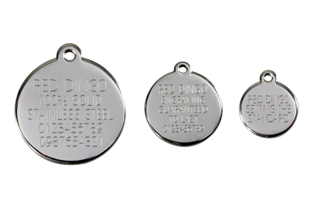 red dingo dog tags