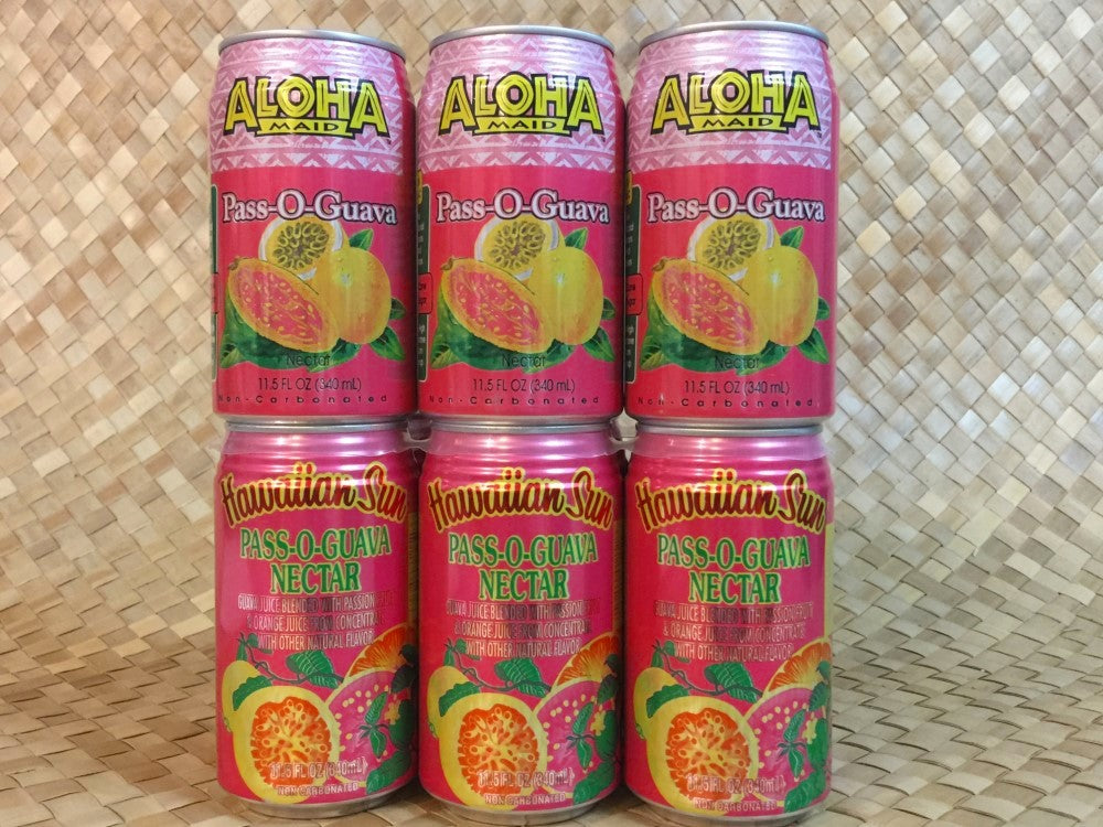 Aloha Maid And Hawaiian Sun Pass O Guava Pog Combination Pahoasunrise Com