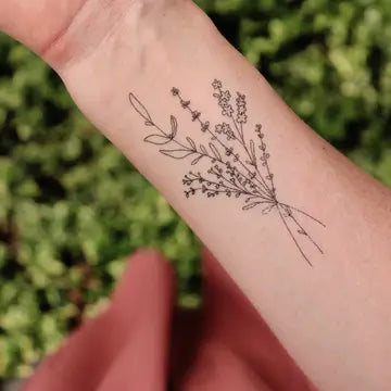 Nature Themed Temporary Tattoos - 4 inches