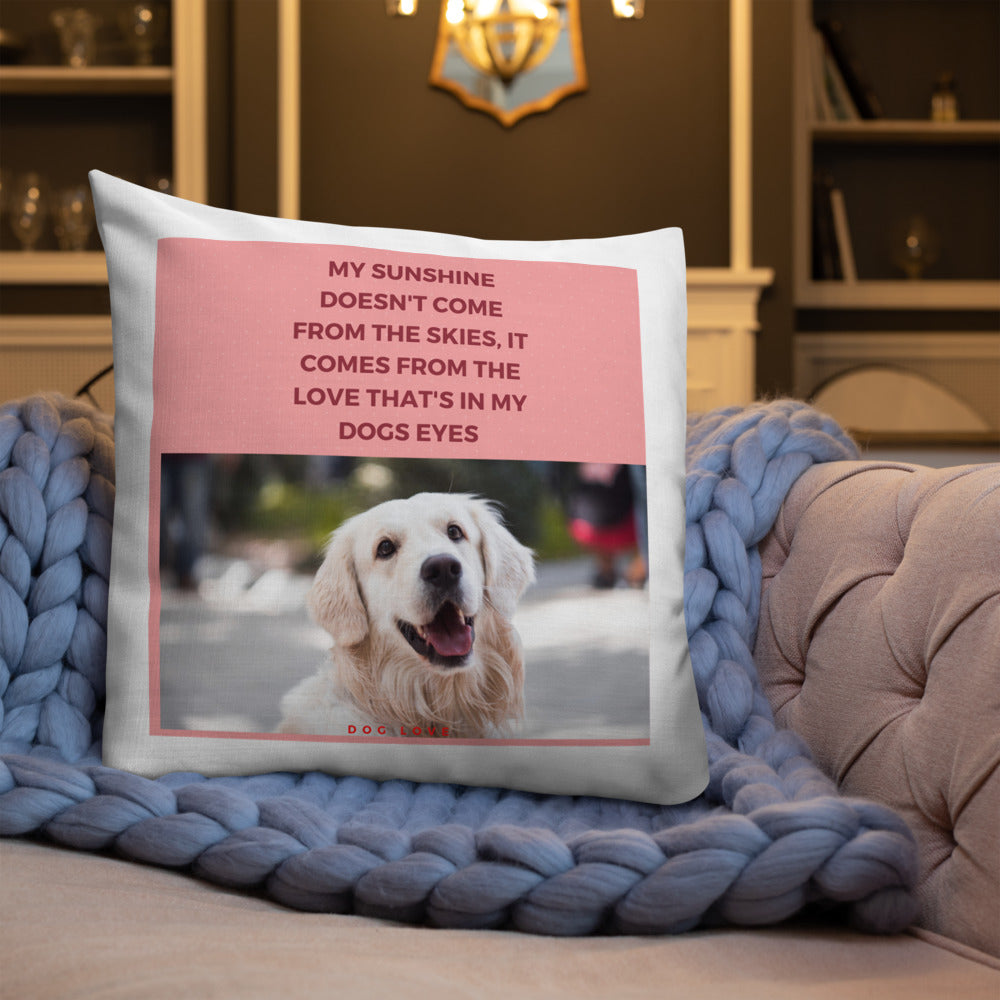 ADORABLE AND CUTE DOG DESIGN Premium Pillow