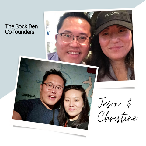 The Sock Den Co-Founders Jason and Christine