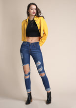 Load image into Gallery viewer, Raw Cut Denim Jacket