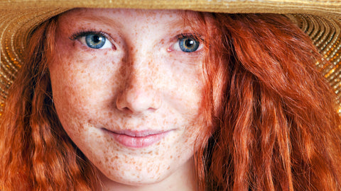 henna freckles on the nose and cheeks