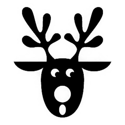 reindeer head stencil