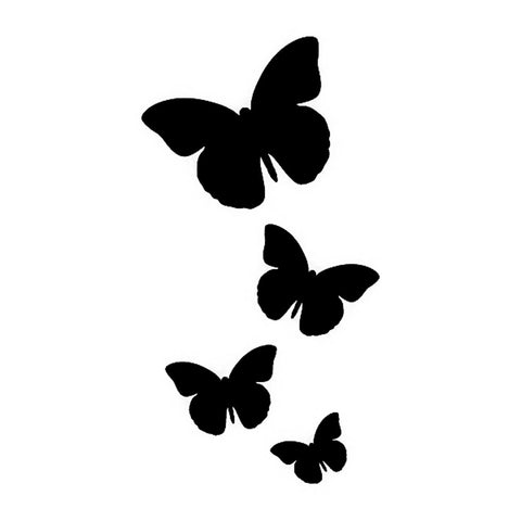 Butterfly Flock, large | Glitter Tattoo Stencil – Henna Caravan