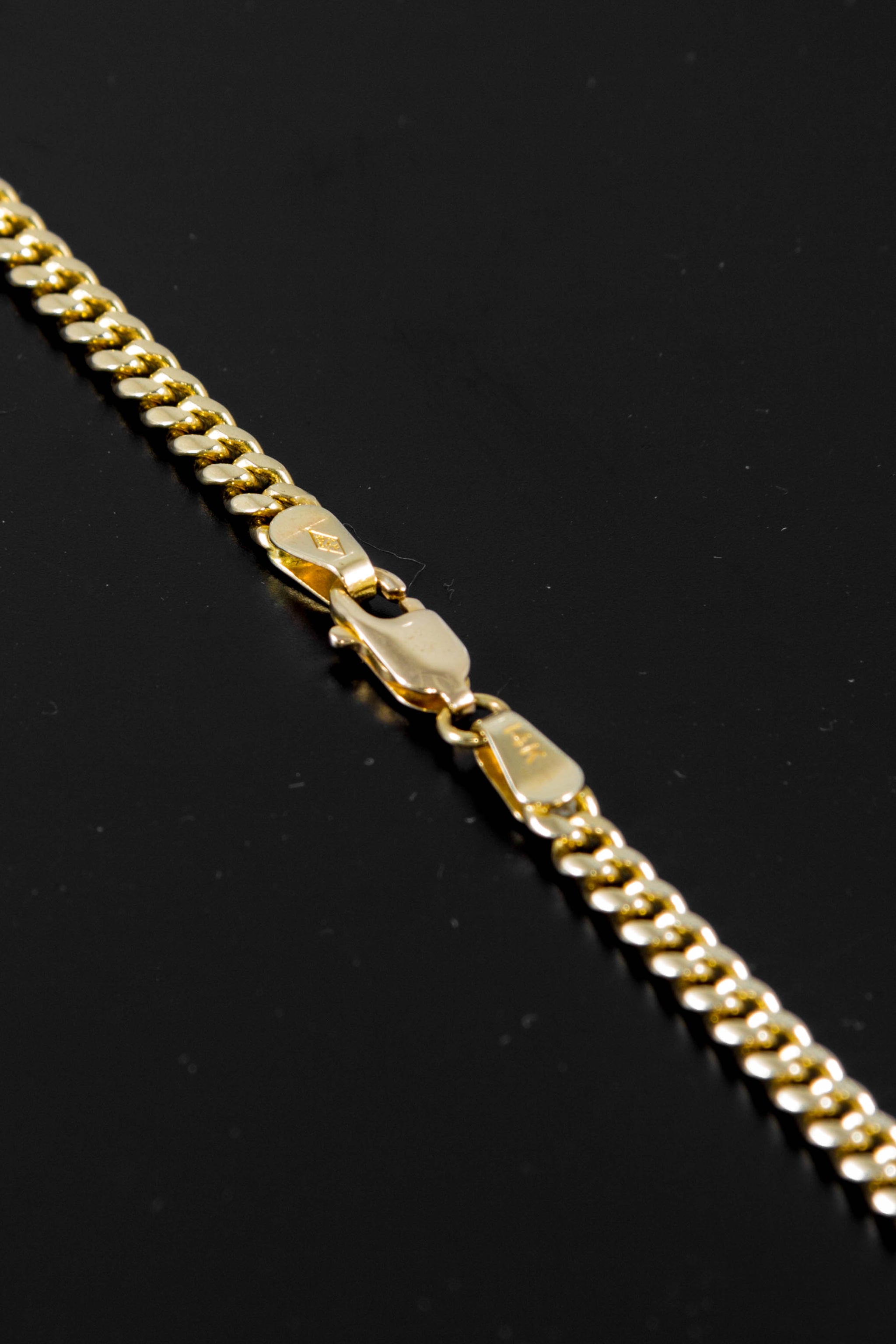 14k Yellow Gold Miami Cuban Link Chain 24" 3.6mm - leonjewelers.com