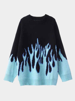 blue flame sweater