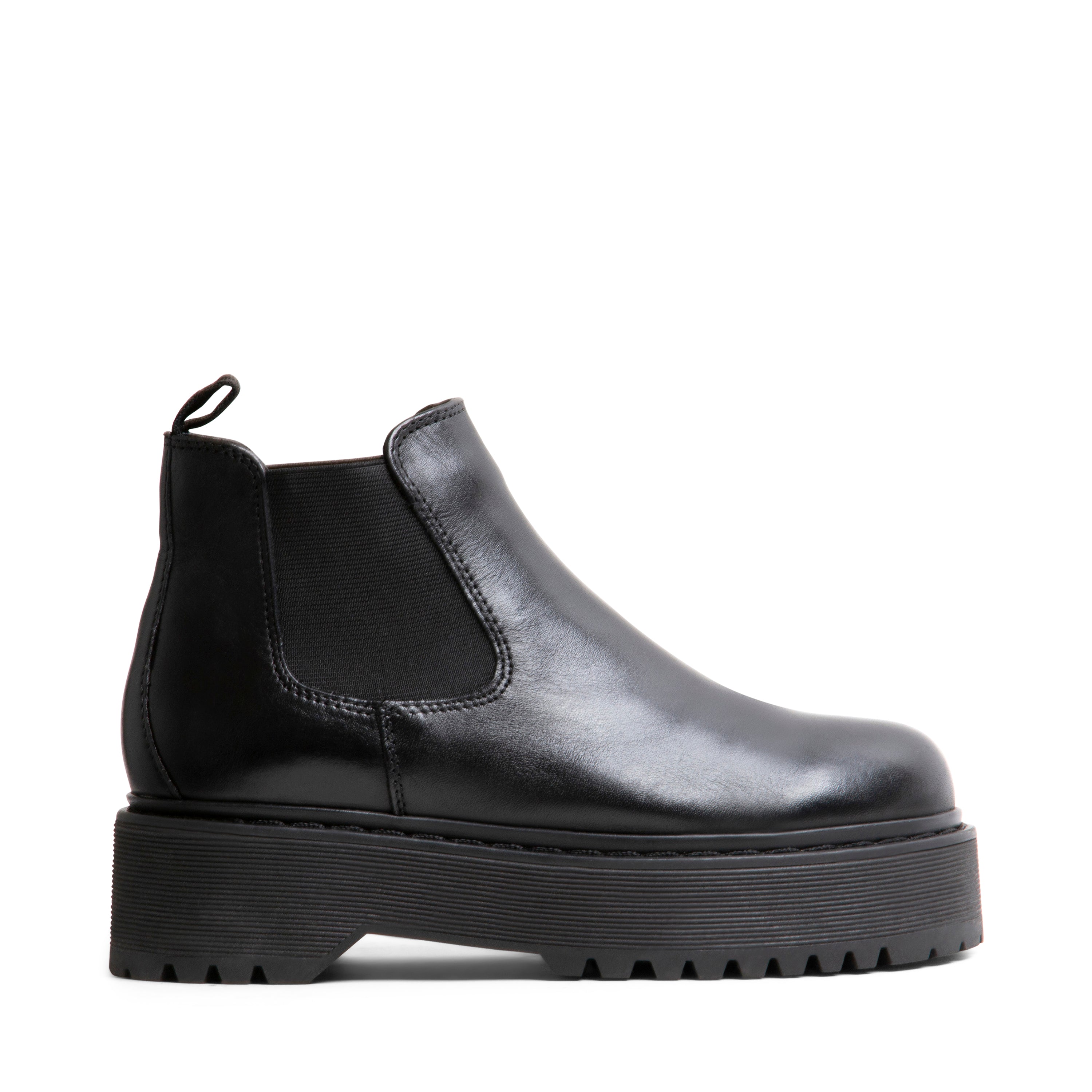 steve madden black leather