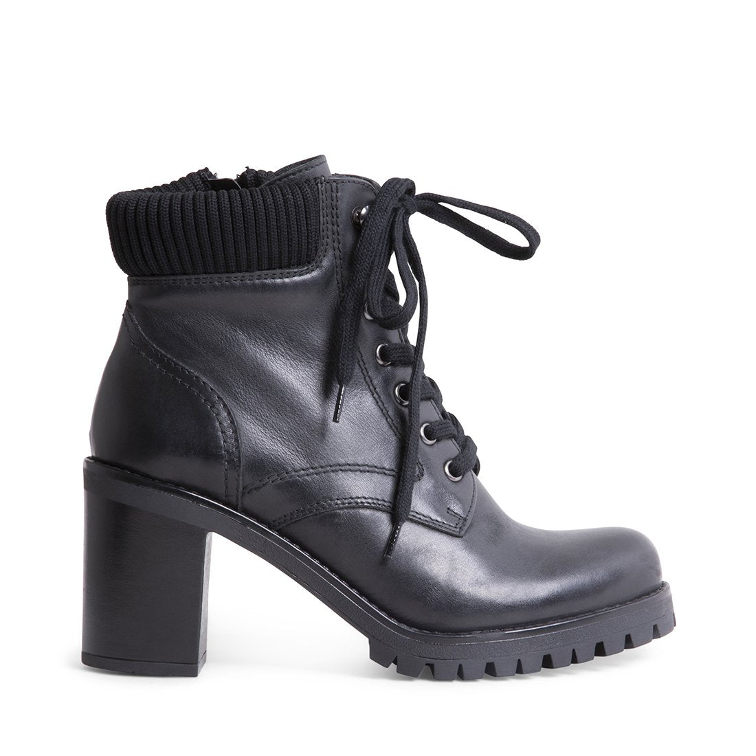 steve madden black heel booties