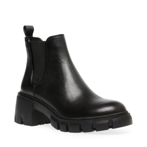 howler black leather platform ankle boots