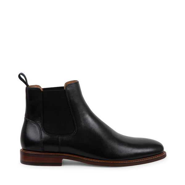 Black Leather Men's | Designer Boots – Steve Madden Canada