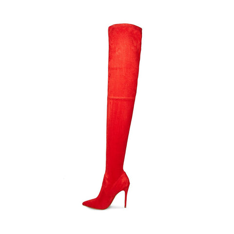 steve madden dominique red boots