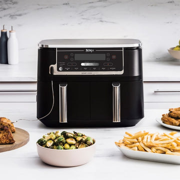 8.5 Quart Dualzone 2-Basket Air Fryer with 2 Independent Frying Baskets,  Smart Cooking Programs - China Air Fryer and Digital Air Fryer price