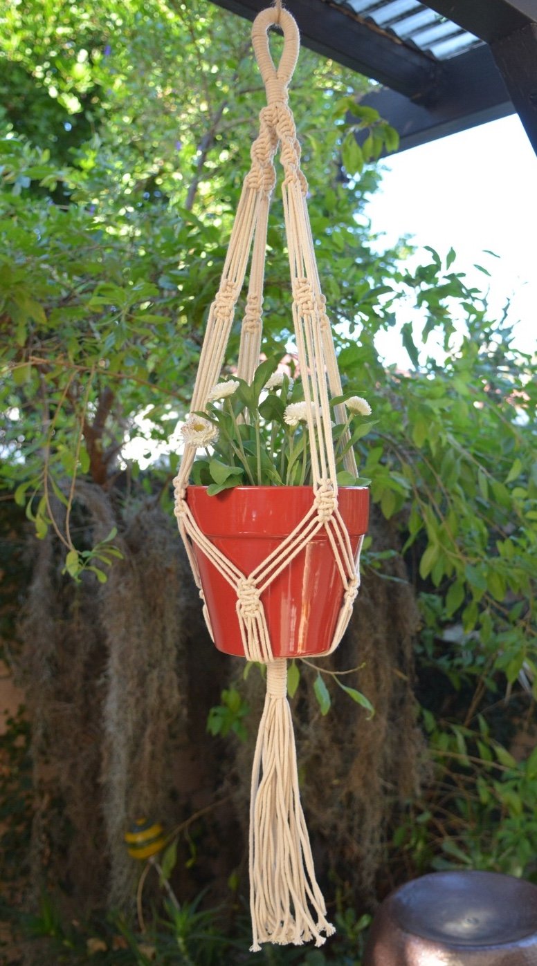 Handmade Macrame Home & Garden Plant Hanger, Holder, planter | Boho Decor | 41