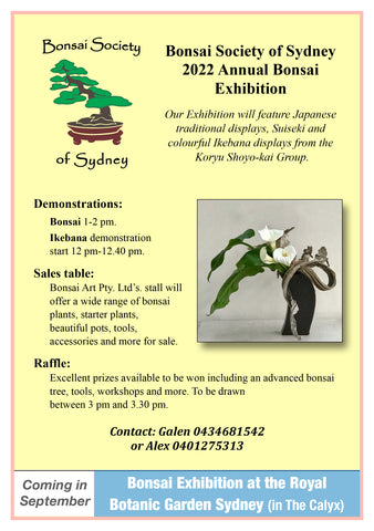 Annual Bonsai Exhibition Flyer (back)