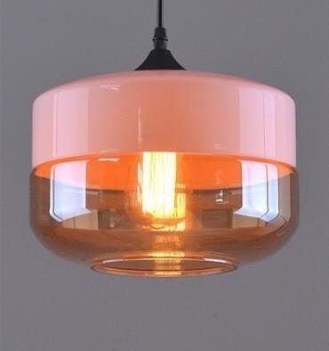 modern orange pendant light