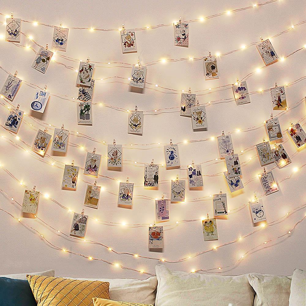 Strung - LED Fairy Light String with Photo Clips - Warmly product image