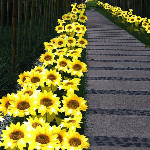 sunflower garden lights