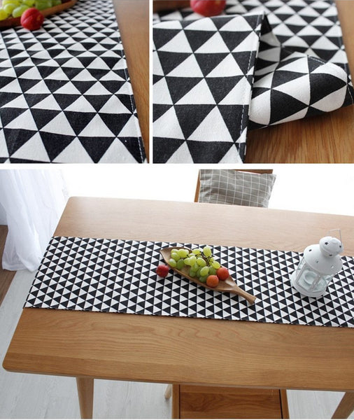 modern table runner