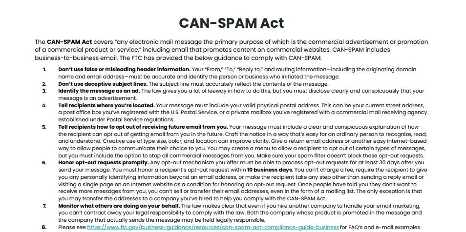 CAN-SPAM ACT