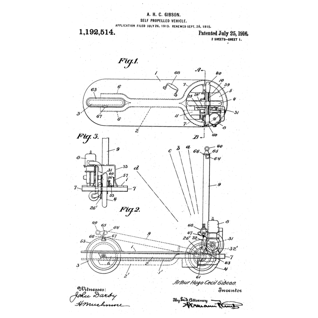 motorized-scooter-us-patent-invented