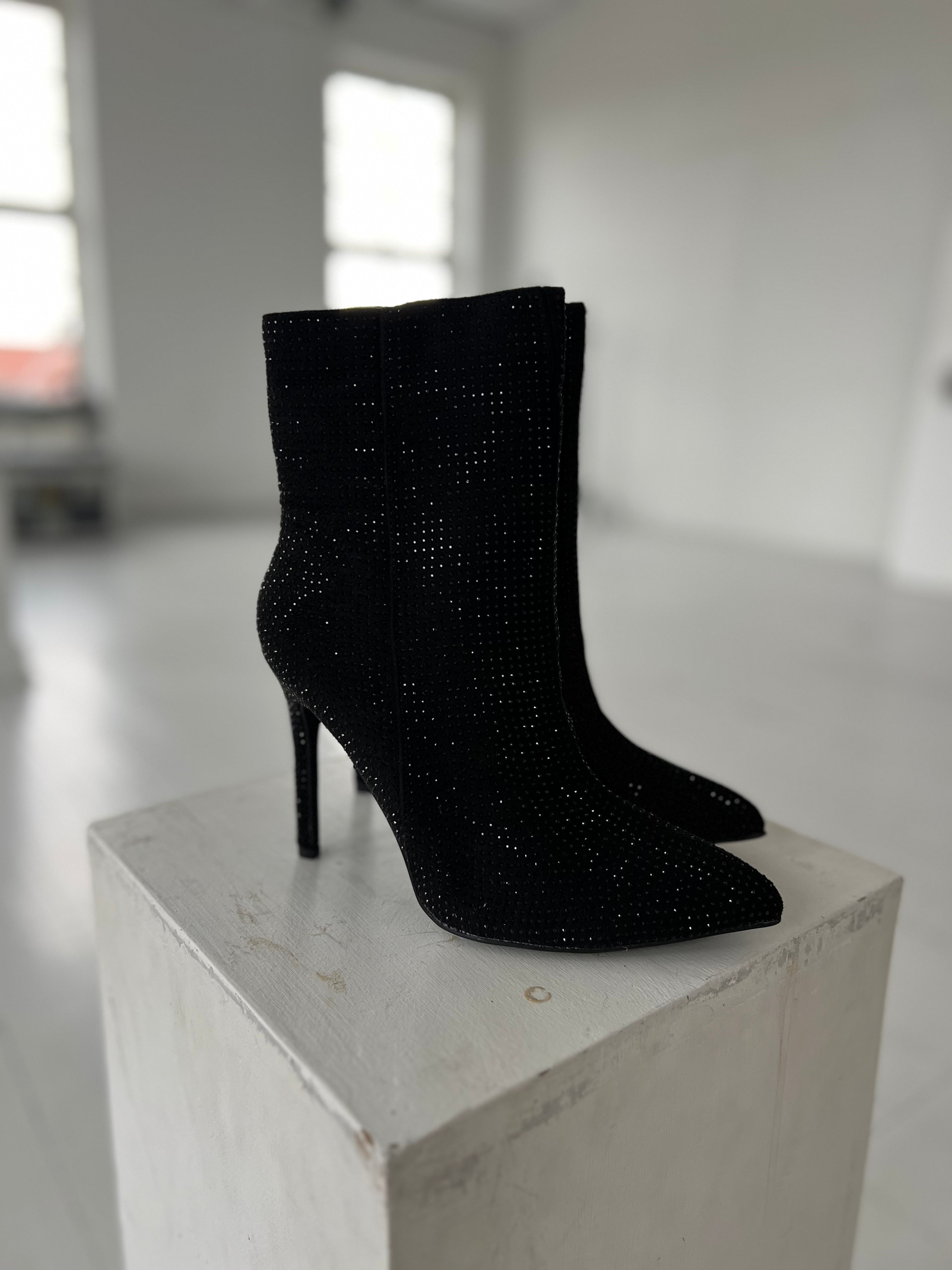 Billede af Marquiss black sequin heels (6848) - 36
