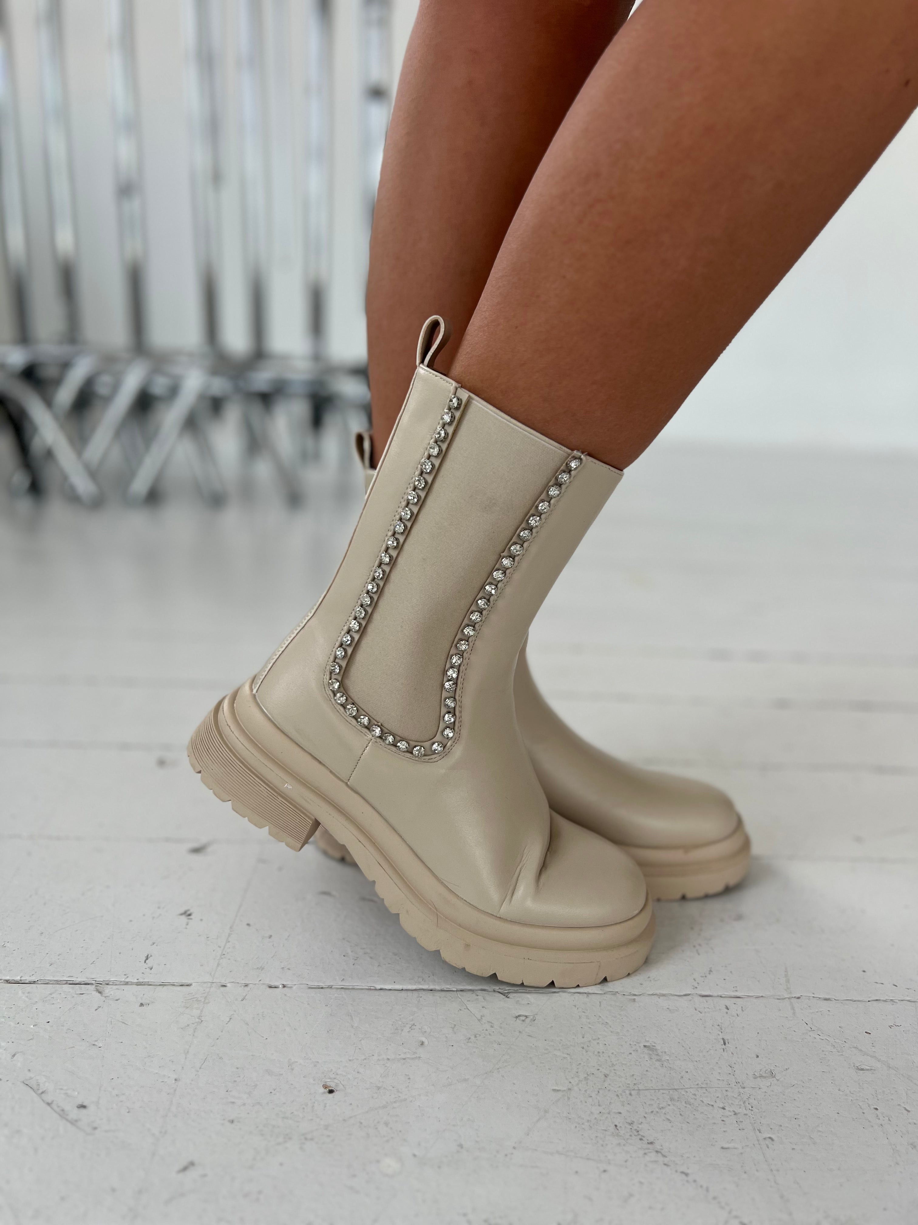 Marquiss beige boots (5738) - 36