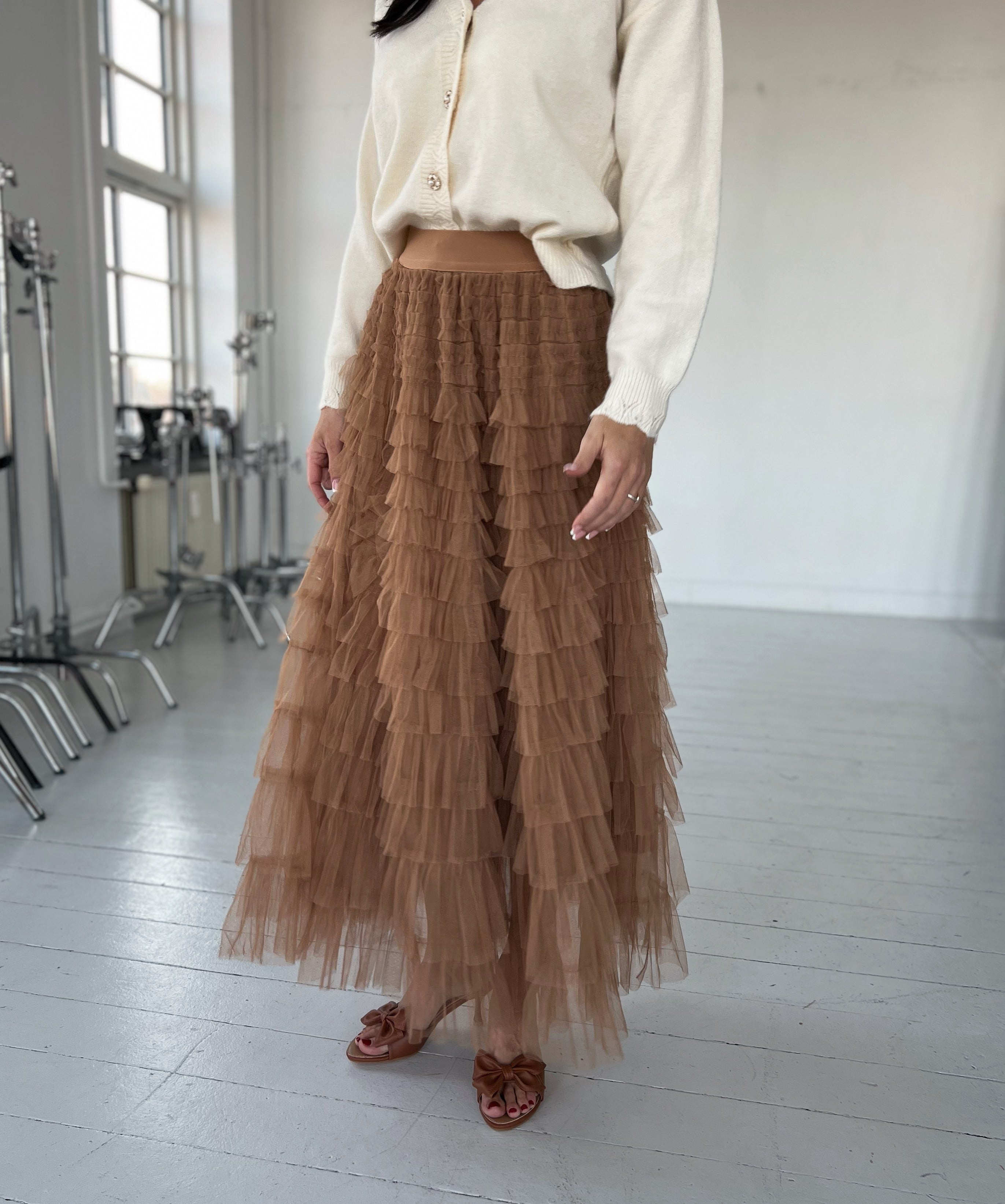 Billede af Rosie camel tulle skirt (9002) - Onesize