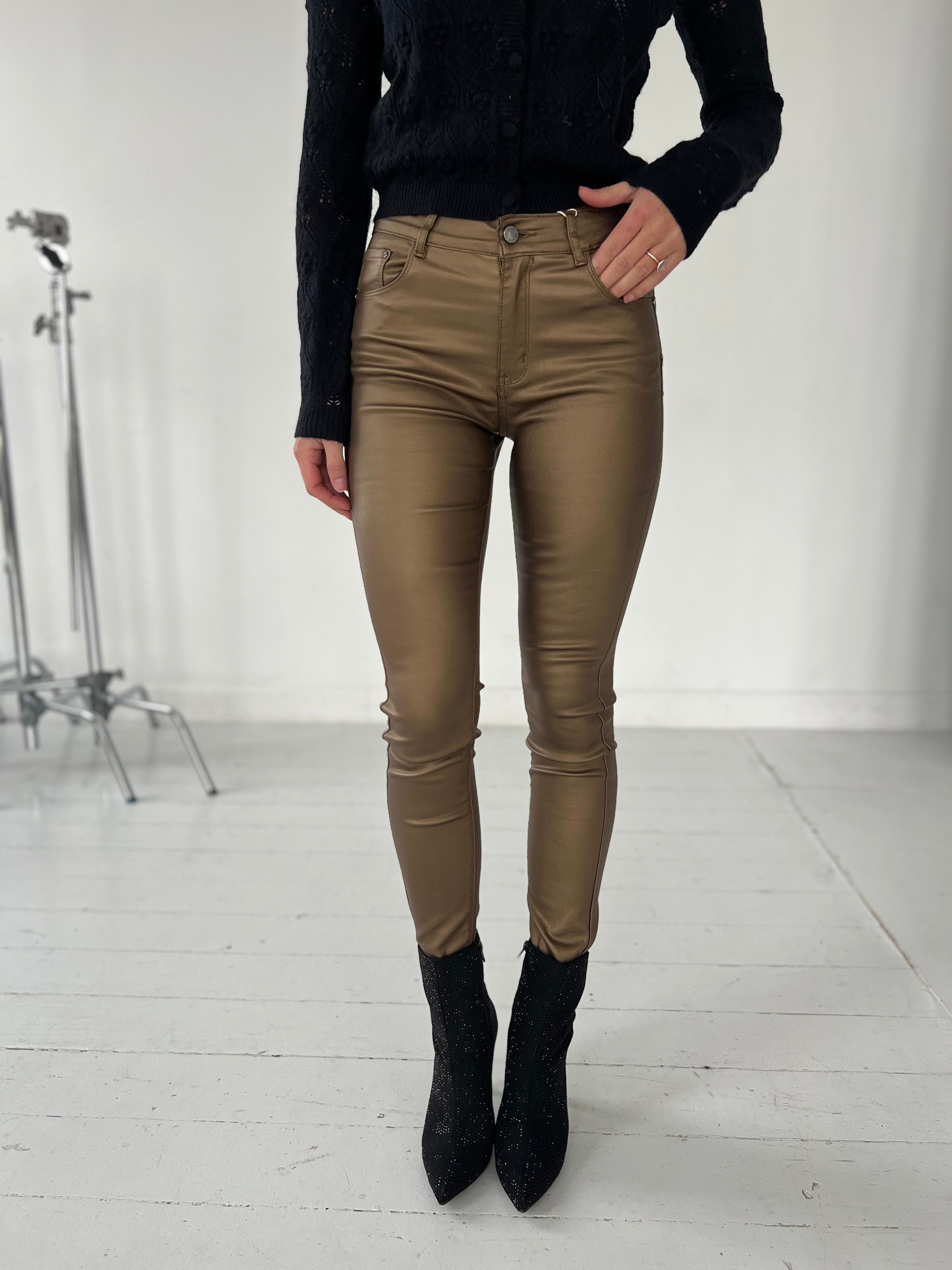 Se Onado bronze pants (3061) - 42 hos Åberg Copenhagen