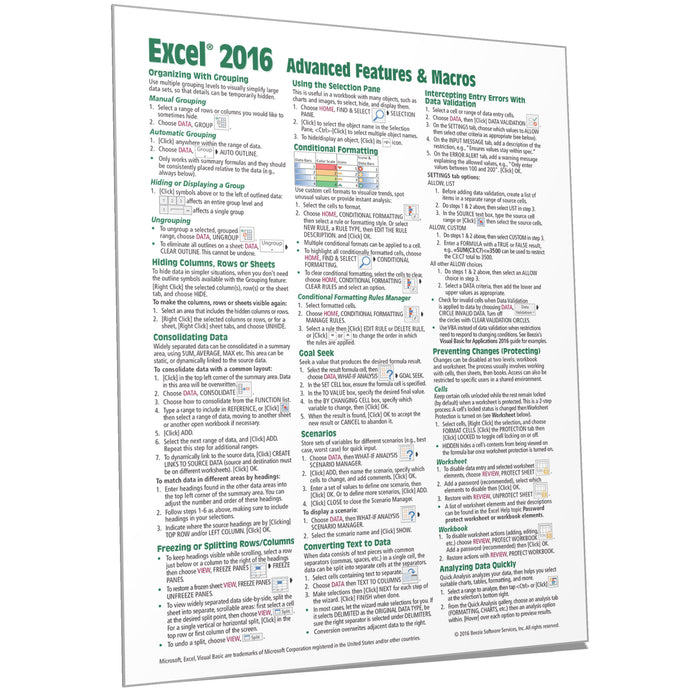 excel quick reference pdf