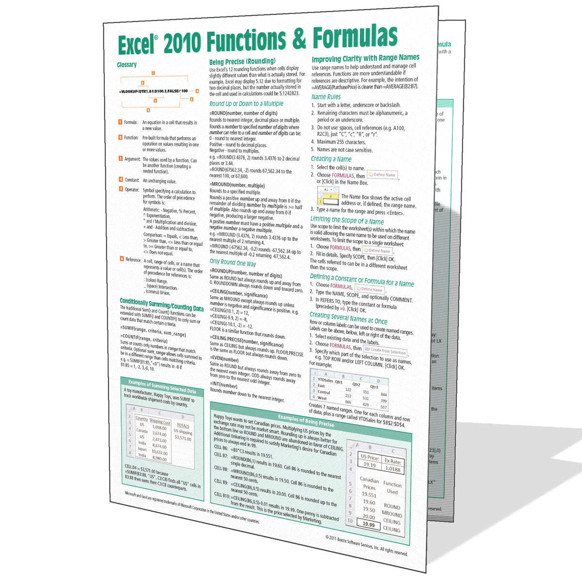 quick spreadsheet functions