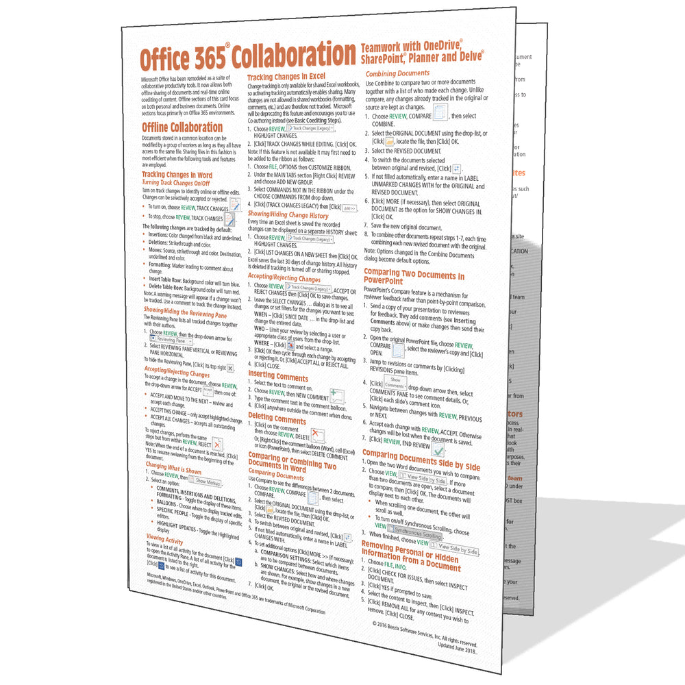 Office 365 Collaboration Quick Reference Quick Reference Guide Beezix 7157