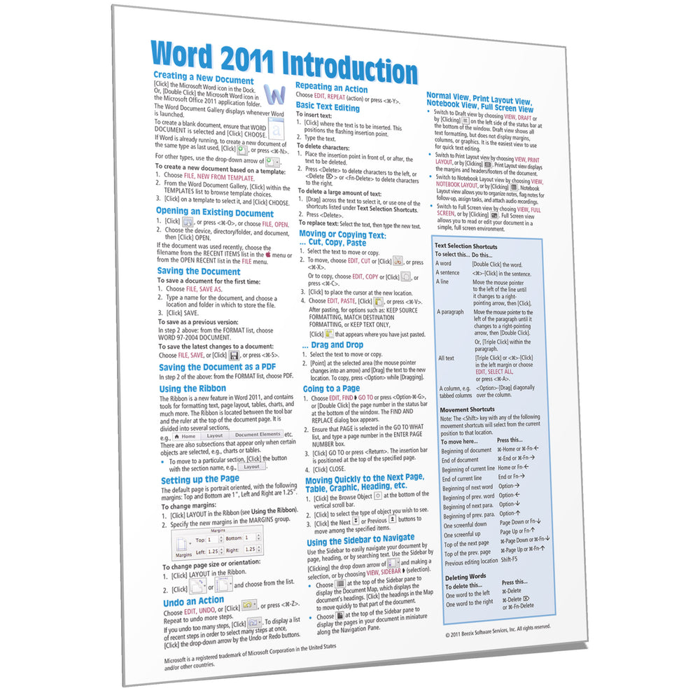 word 2011 for mac refrences