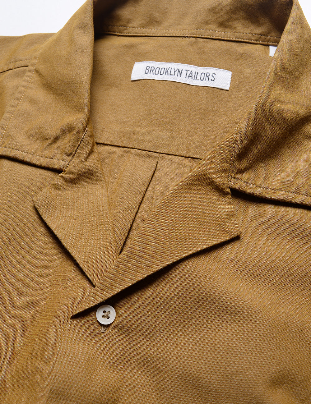 BKT18 Camp Shirt in Crisp Poplin - Mustard – Brooklyn Tailors