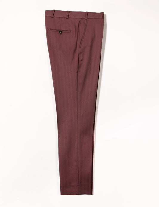 Ted Baker Slim Fit Herringbone Trousers, Grey at John Lewis & Partners
