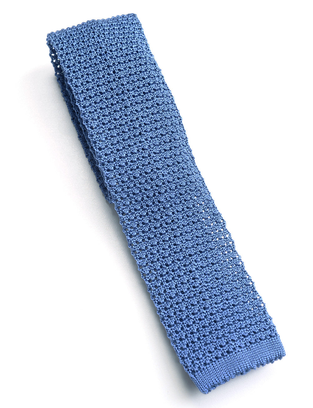 Italian Silk Knit Tie - Blue Poppy – Brooklyn Tailors