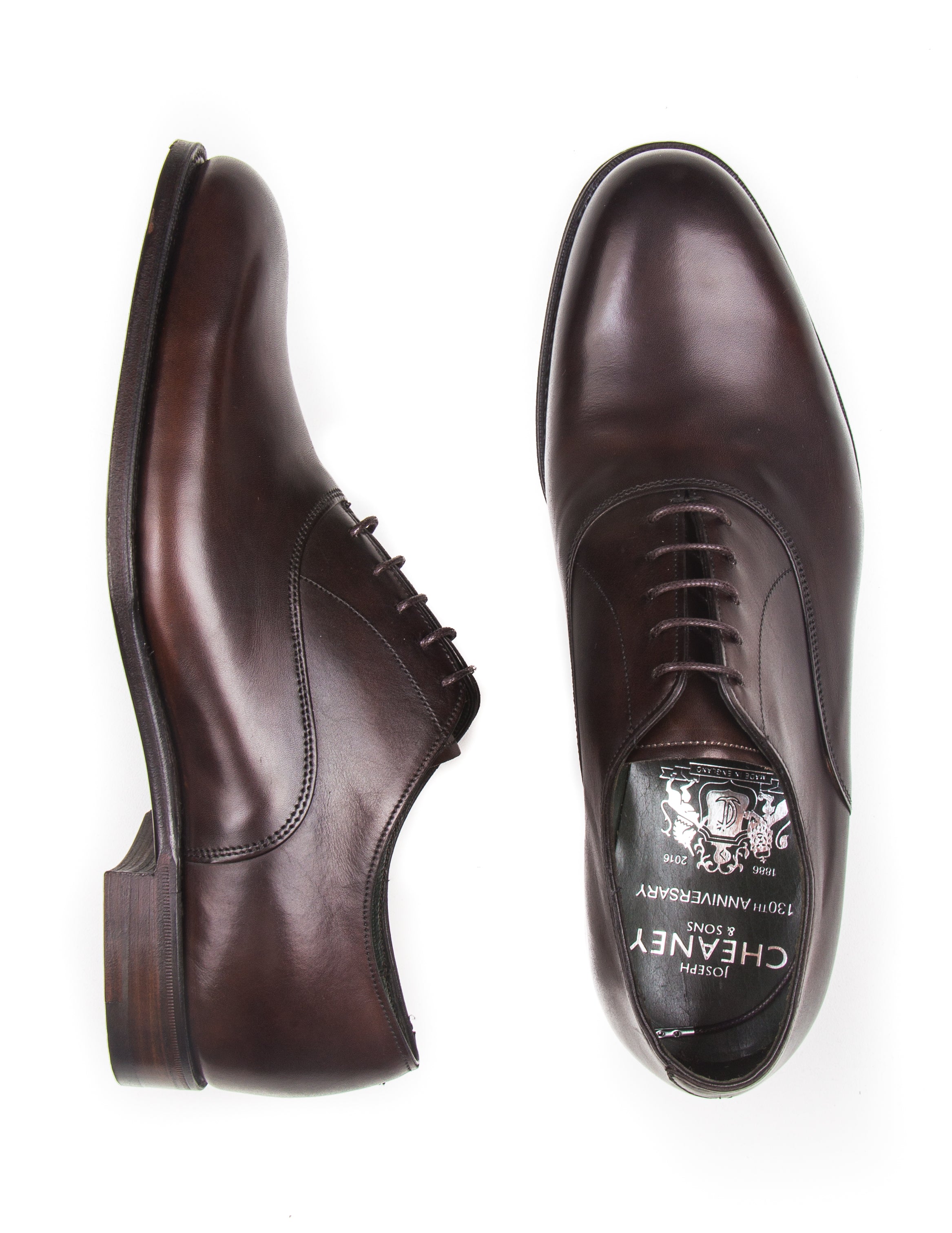 JOSEPH CHEANEY - Welland Oxford Shoes in Mocca Calf Leather