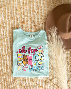 Kids Oh For Peeps Sake Blue Tee