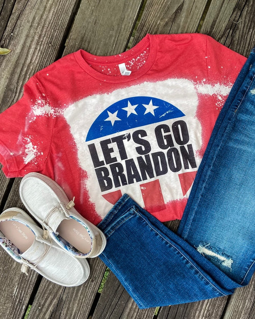 Let's Go Brandon American Flag Tee – Back Road Beauties Boutique