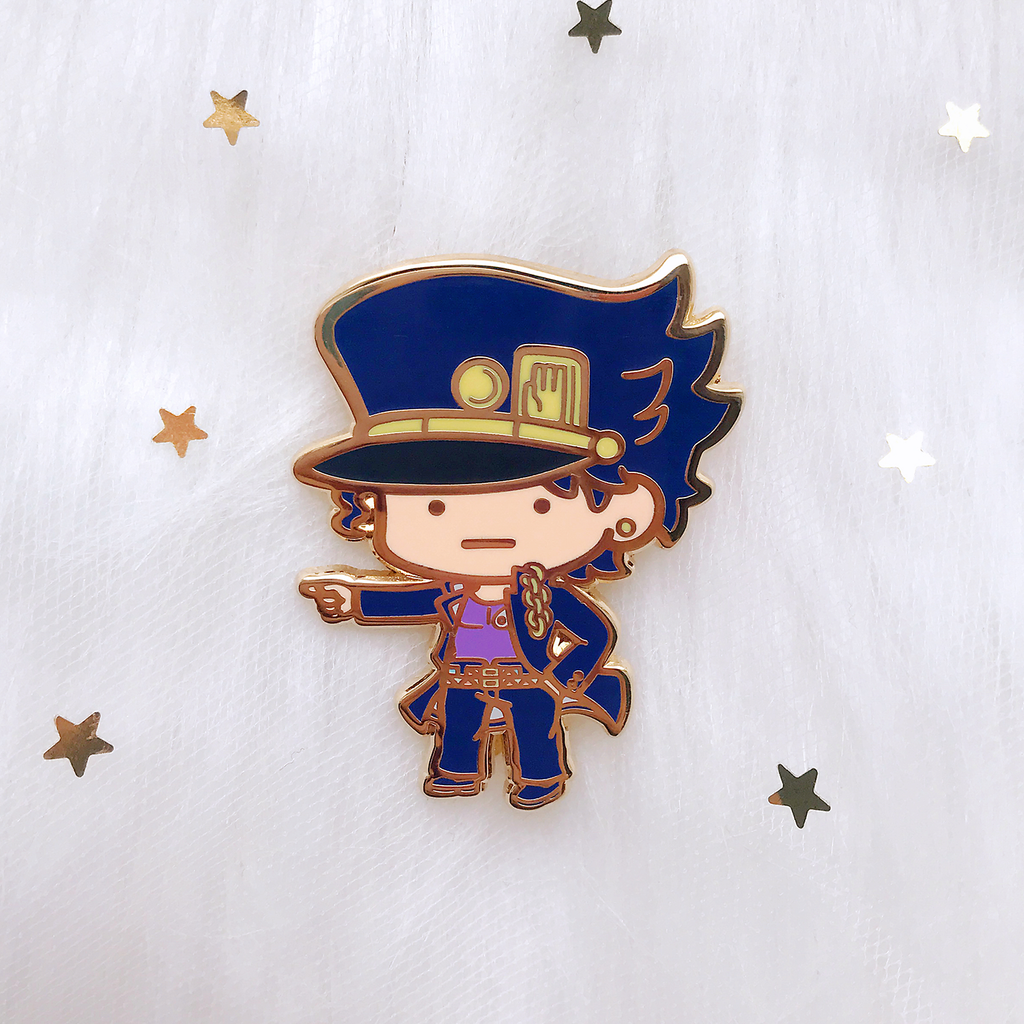 Jojos Bizarre Adventure Jotaro Kujo Enamel Pin Magicalmaidens 1350