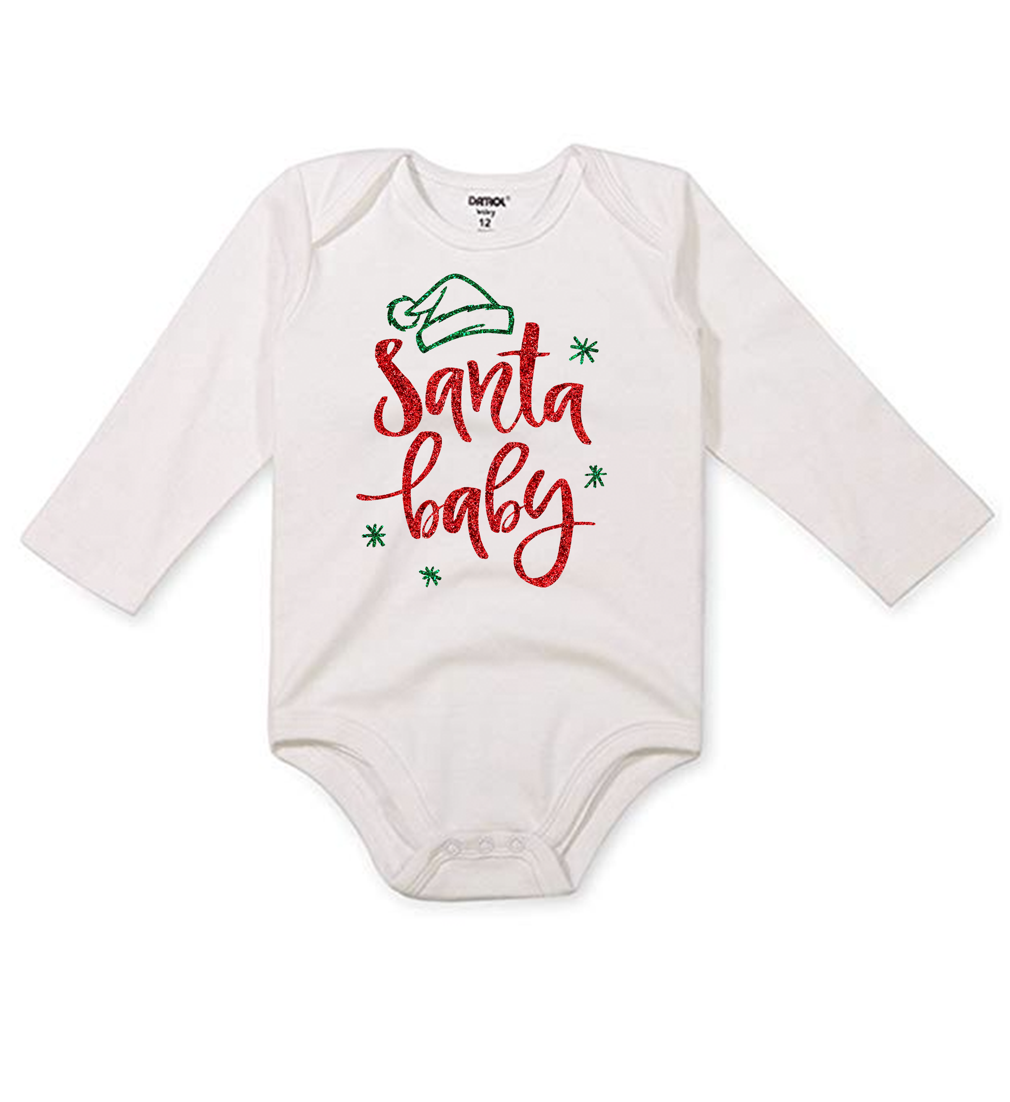 Infant Santa Baby Long Sleeve Onesie 